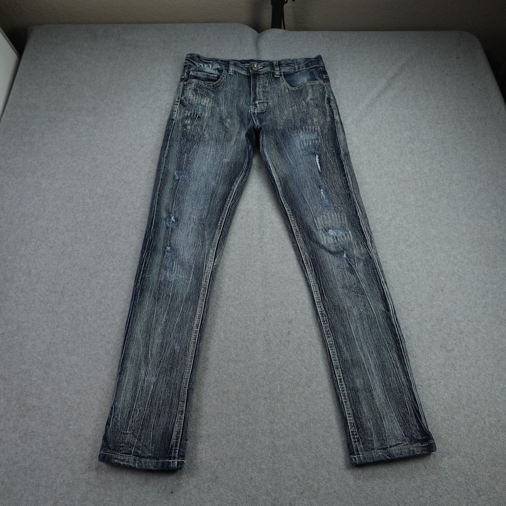 Southpole Jeans Mens 28x28 Blue Slim‎ Stretch Distressed Streetwear